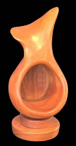 SR - Wood Sculpture - Organic Abstract Form, Attributed to Paul Olson