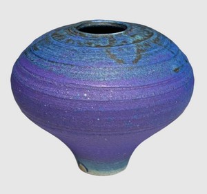 SR - Vibrant Studio Pottery Vase by Charles Halling