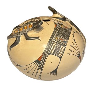 SR - Polychrome Seed Pot by Mata Ortiz
