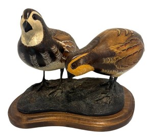 SR - Vintage Quail Decor by C. Swinehart for Original Wooden Bird Factory