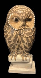 SR - Porcelain Church Owl Figurine Bing & Grondahl