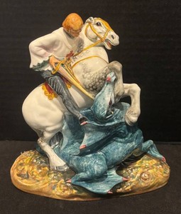 SR - Vintage Royal Doulton St. George Ceramic Figurine