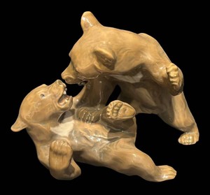 SR - Playing Bears Porcelain Figurine Bing & Grondahl
