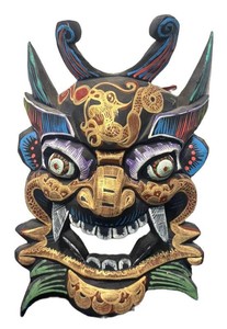 SR - Vintage Wooden Nuo Mask