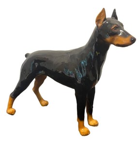 SR - Vintage Mortens Studio Doberman Pinscher Figurine