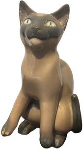 SR - Bing & Grondahl Siamese Porcelain Cat Figurine