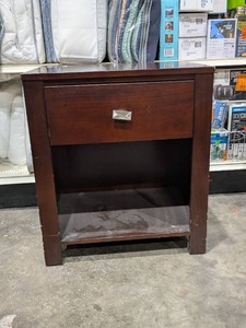 WOODEN NIGHTSTAND WITH DRAWER