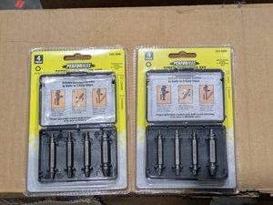 (2) NEW PERFORMAX 4PC. SCREW EXTRACTOR SET
