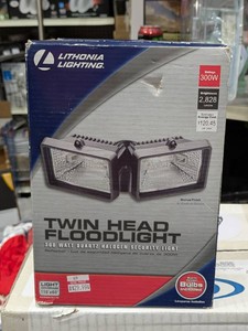 NEW LITHONIA LIGHTING TWIN HEAD FLOODLIGHT