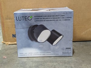 NEW LUTEC OUTDOOR 2 LED HEAD SECURITY LIGHT