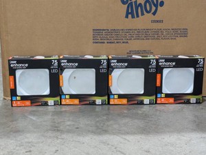 (4) NEW FEIT ELECTRIC SOFT WHITE RECESSED DOWNLIGHT WITH TRIM 75W