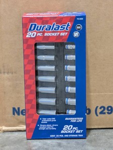 NEW DURALAST 20 PC SOCKET SET