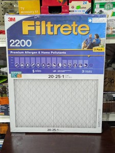 NEW 3M FILTRETE 2200 20x25x1 FILTERS 3PK.