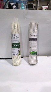 NEW LUX SPA AT HOME WAFFLE WEAVE BATH MAT 2CT