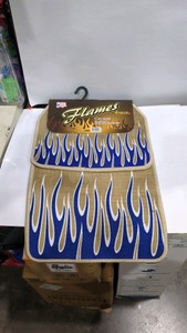 FLAMES CAR MATS 4 PIECE