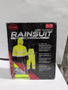 NEW BOSS ANSI CLASS 3 HIGH VISIBILITY RAIN-SUIT