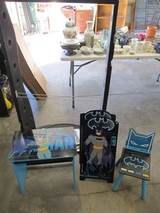 Delta Children Batman Bed, Kids Table & Chair with Decals