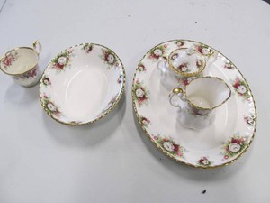Royal Albert Celebration Bone China Serving Pieces  Six-Piece Lot