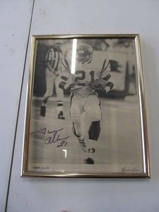 Terry Allen Minnesota Vikings Photo with Signature  No. 21