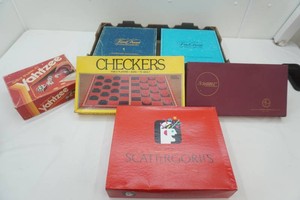 variety of board games including Trivial Pursuit, Scrabble, Checkers and more
