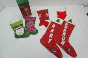 Christmas stockings, musical Santa