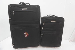 2 Embark soft side upright suit cases