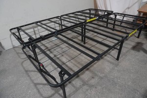 Amazon Basics Foldable Metal Platform Bed Frame 18 tall and 54 x 75 (2 separate pieces each measure 26 wide)