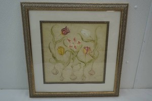 Dancing Bulbs by artist Cheri Blum framed and matted 20 x 20