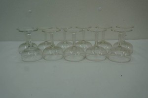 11 stemmed glasses