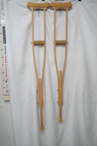 1 pair nice wood crutches
