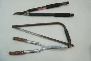 bow saw, hedge trimmer, limb chopper