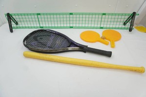 Nerf table top tennis, plastic bat, HEAD tennis racket
