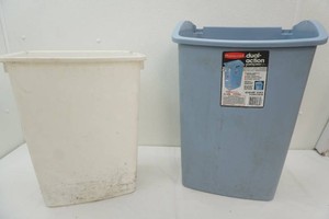2 large waste baskets