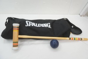Spaulding Croquet set in bag appears new
