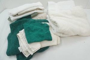variety of bath and hand towels, wash cloths