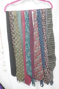 group of nylon neck ties
