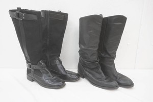 Santa Anna black leather boot size 10, Aerosoles black boot size 8.5