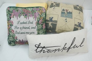 group of accent pillows