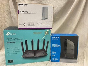 NETGEAR WAX206, Tp-link Archer AX3200 & Linksys E7350 Mixed Lot