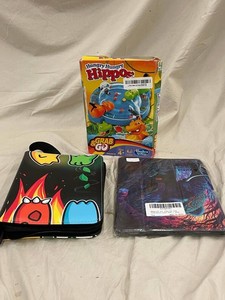 Hasbro Hungry Hungry Hippos Game & Decorative Binders Mixed Lot