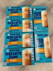 AL 4 - Maxwell House Iced Latte Foam Caramel 6ct (Lot of 6)