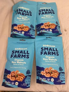 NM 5 - GoodSAM Organic Raw Walnuts Halves & Pieces 8 Oz (Lot of 4)