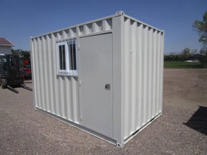 7x12 Storage ContainerJobsite Office wWalk in Door & Window (has some small places of damage to floor see pics)