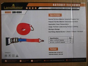 LandHonor Box of Ratchet Straps