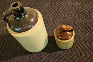 Stoneware crock jugs