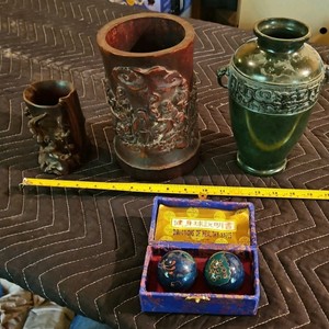 decorative vases and healthy balls