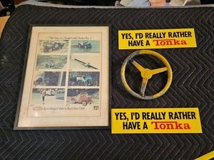 Tonka toy print,  Bumper stickers and wheel