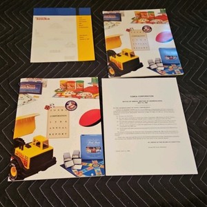 Tonka corp stockholders annual report 1988 qty 2 and 3rd qtr report from 1987