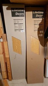 Oaktowne refinished flush bifold doors  new in box qty 2