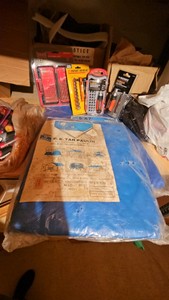 Tarps and tool sets